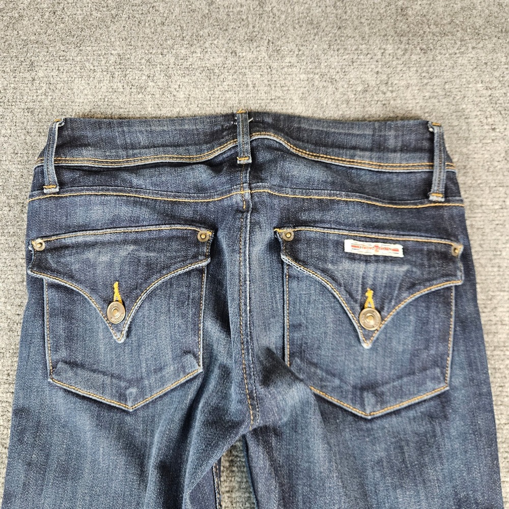 Hudson Collin Midrise Supermodel Skinny Jeans Dark Wash 25 WM422LDLO - Picture 10 of 10